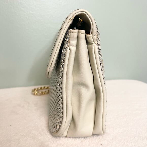 Vintage Whiting and Davis Cream Chain Beaded Bag - Picture 9 of 10